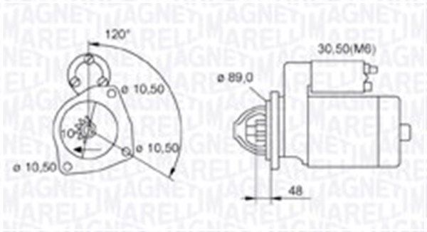 MAGNETI MARELLI Стартер 063721268010